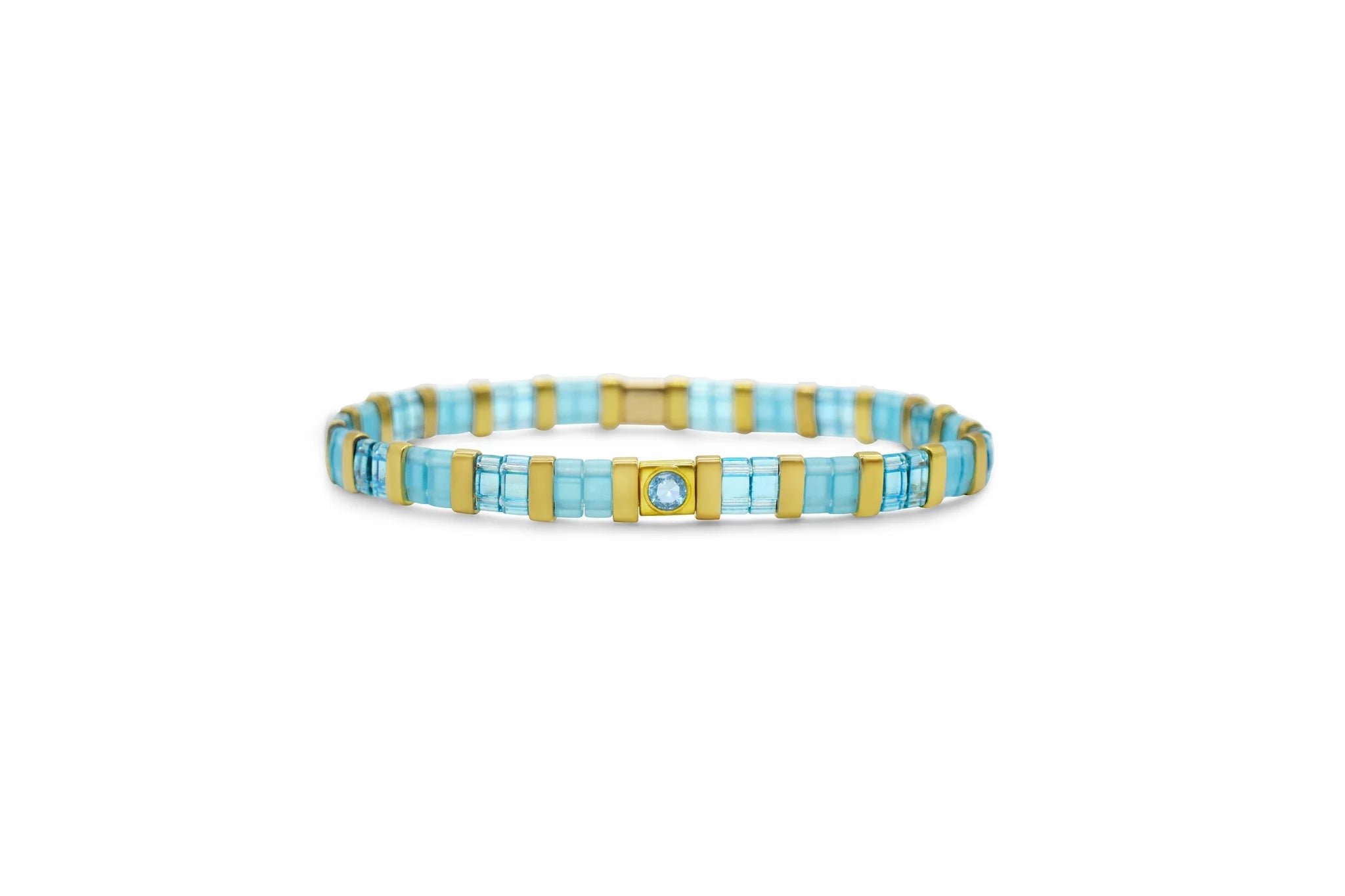 Skylar Paige So Colorful! Aquamarine Birthstone Bracelet - Juli's Wearable Art