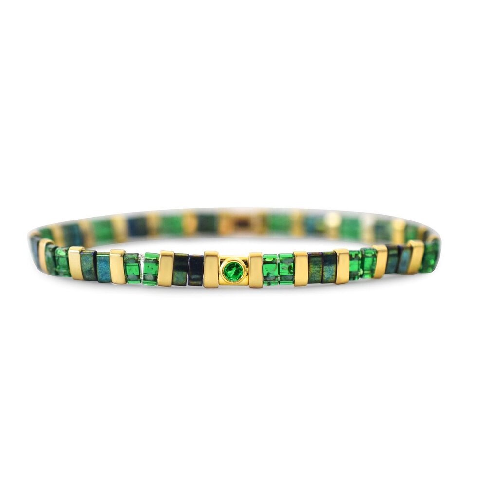 Skylar Paige So Colorful! Emerald Birthstone Bracelet - Juli's Wearable Art