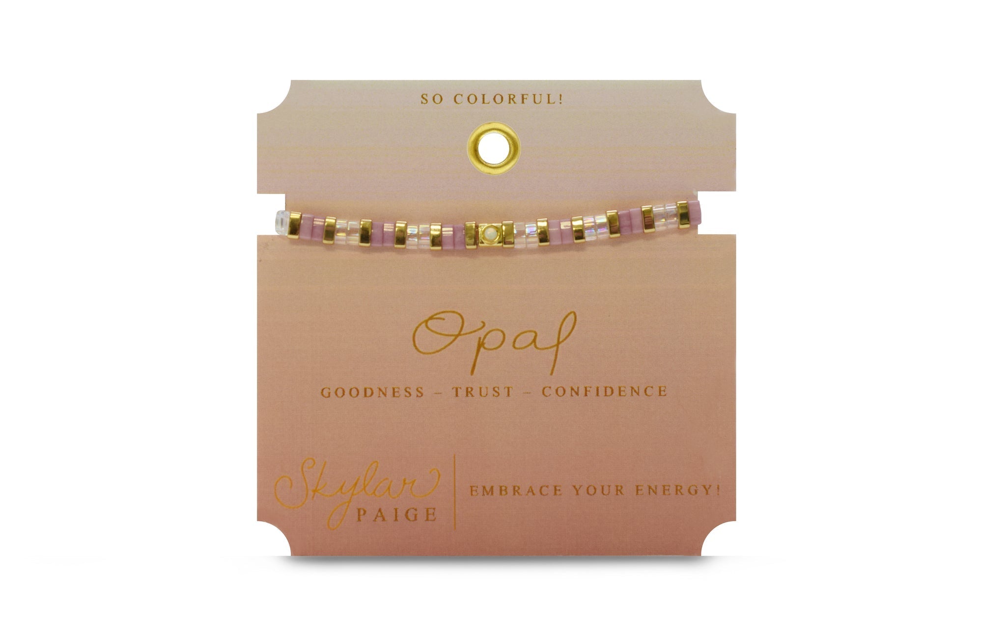 Skylar Paige So Colorful! Opal Birthstone Bracelet - Juli's Wearable Art