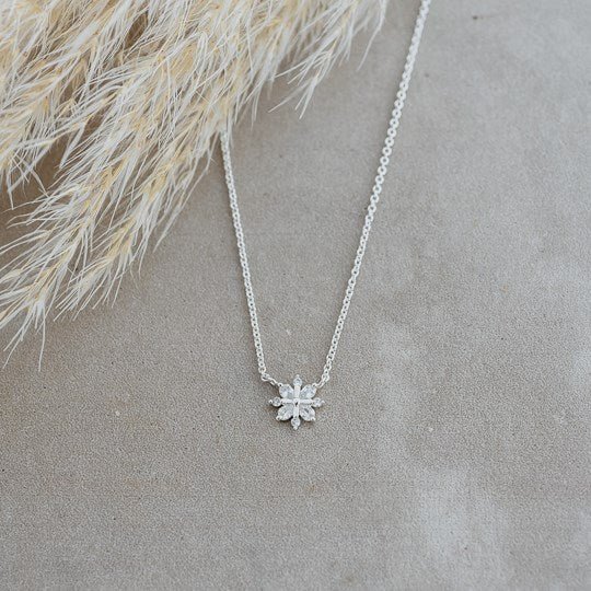 Snow Crystal Necklace - Juli's Wearable Art