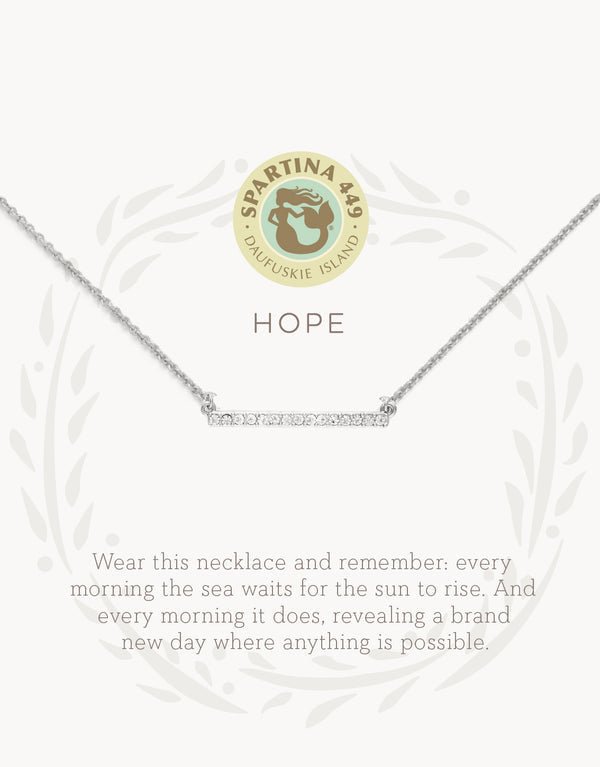 Spartina Sea La Vie Hope Horizon Necklace | Silver - Juli's Wearable Art