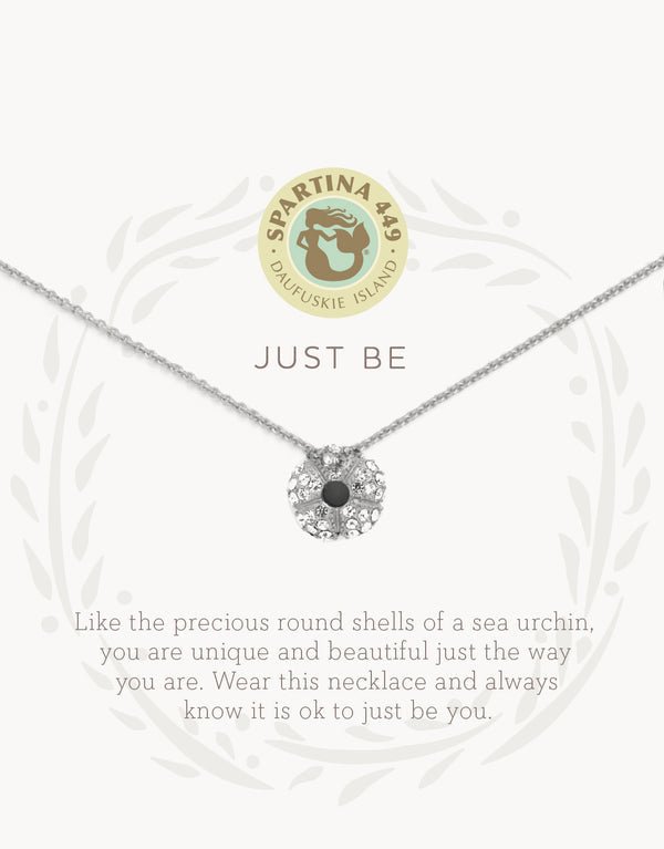 Spartina Sea La Vie Just Be Sea Urchin Necklace | Silver - Juli's Wearable Art