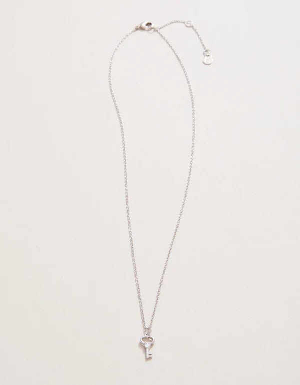 Spartina Sea La Vie Necklace 18" Best Friends + Heart Key | Silver | Set - Juli's Wearable Art