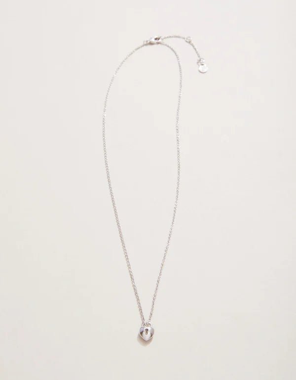 Spartina Sea La Vie Necklace 18" Best Friends + Heart Key | Silver | Set - Juli's Wearable Art