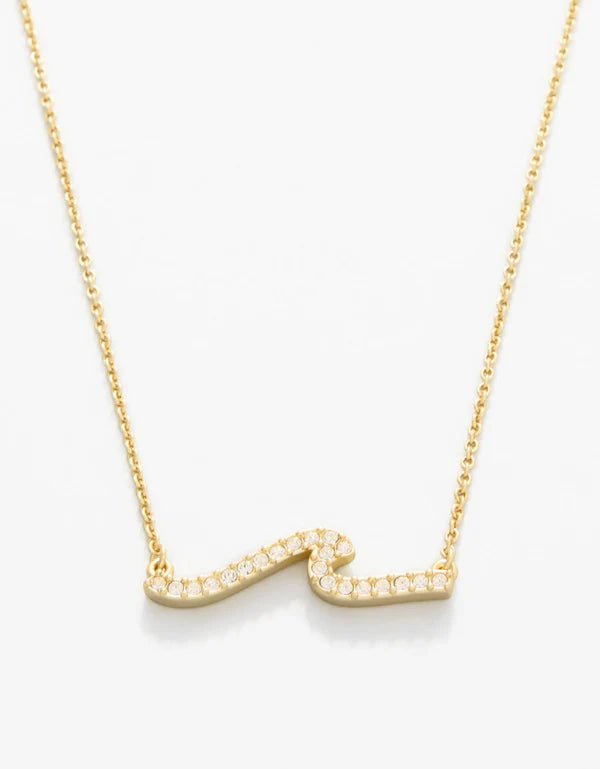 Spartina Sea La Vie Necklace Hope Floats Wave | Gold - Juli's Wearable Art