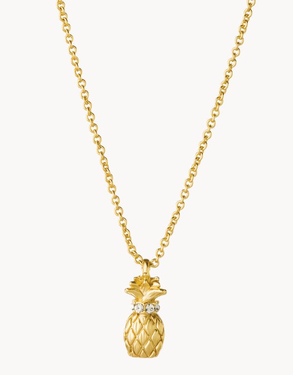 Spartina Sea La Vie Thanks Pineapple Necklace | Gold - Juli's Wearable Art