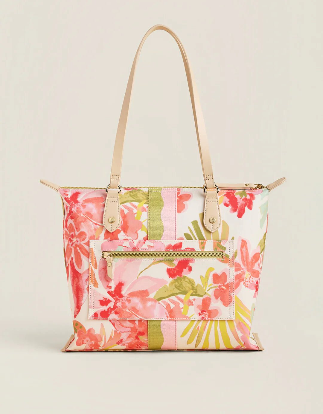 Spartina Zip Travel Tote | Castillo Tropical - Juli's Wearable Art