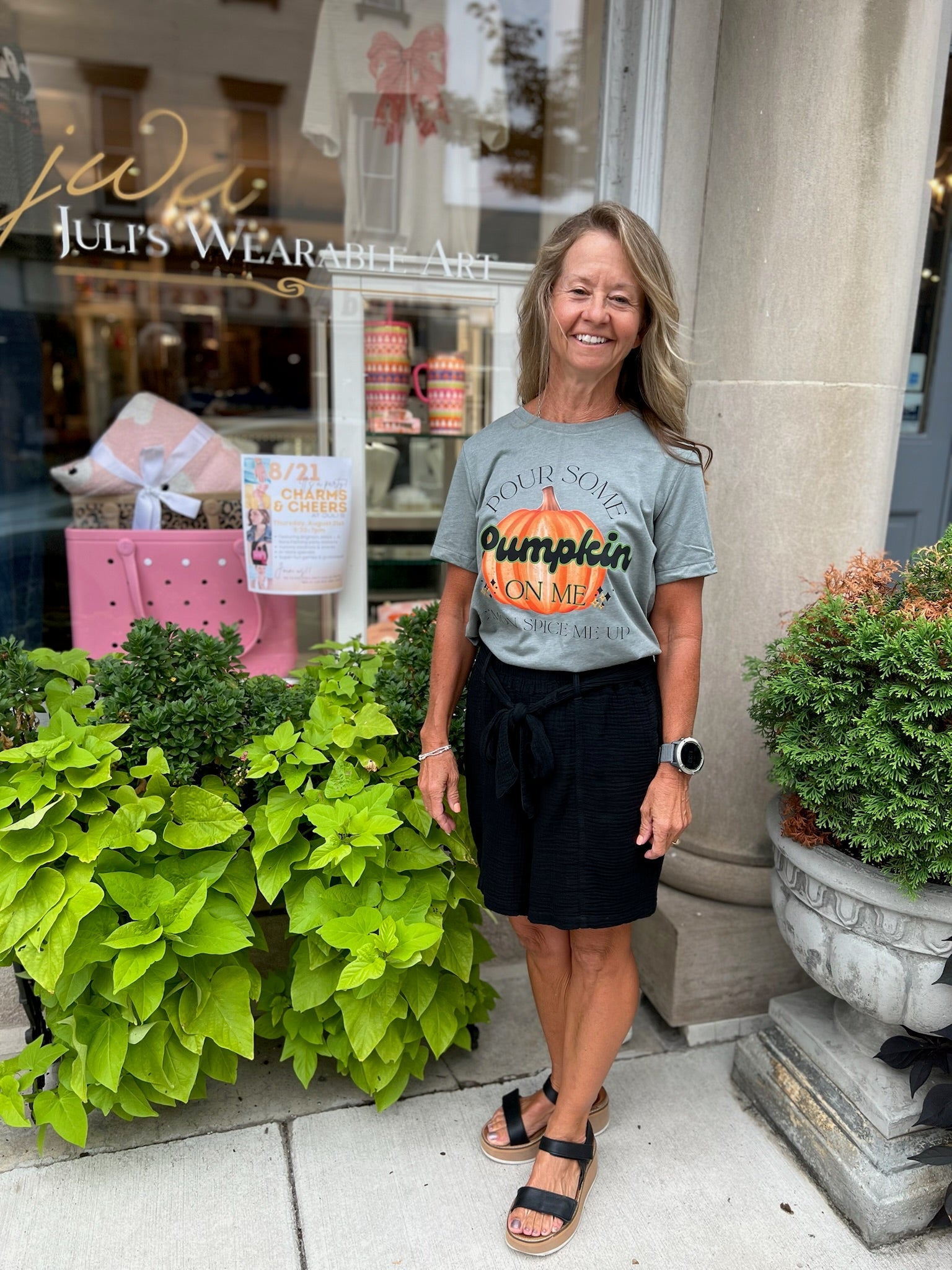 Spice Me Up Pumpkin T-Shirt - Juli's Wearable Art