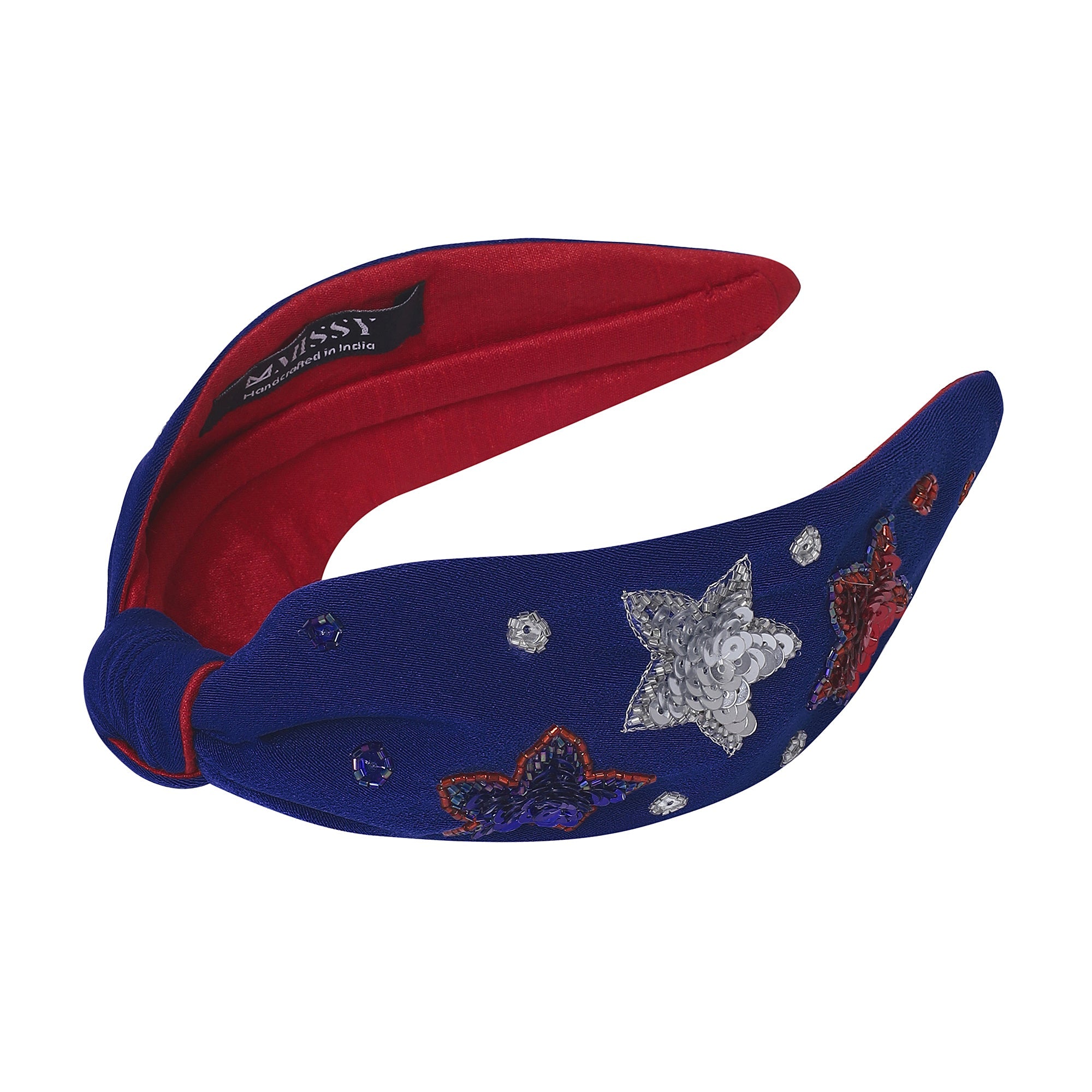 Statement Headband | Red White & Blue Stars - Juli's Wearable Art