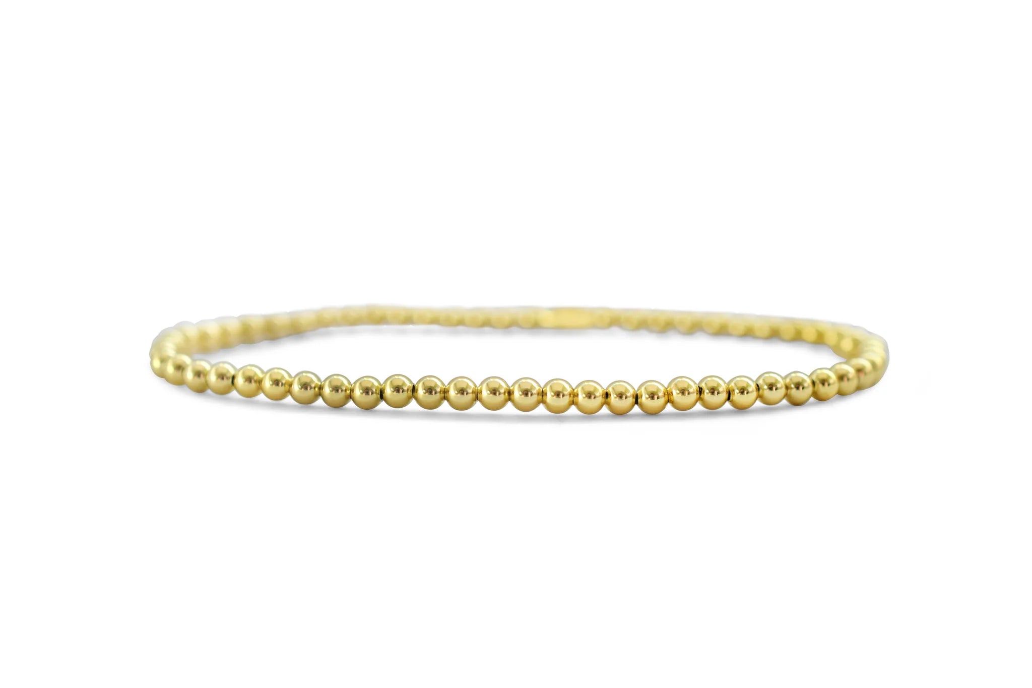 Stia Classy & Comfortable Beaded Stretch Bracelets - 3MM Round - Juli's Wearable Art