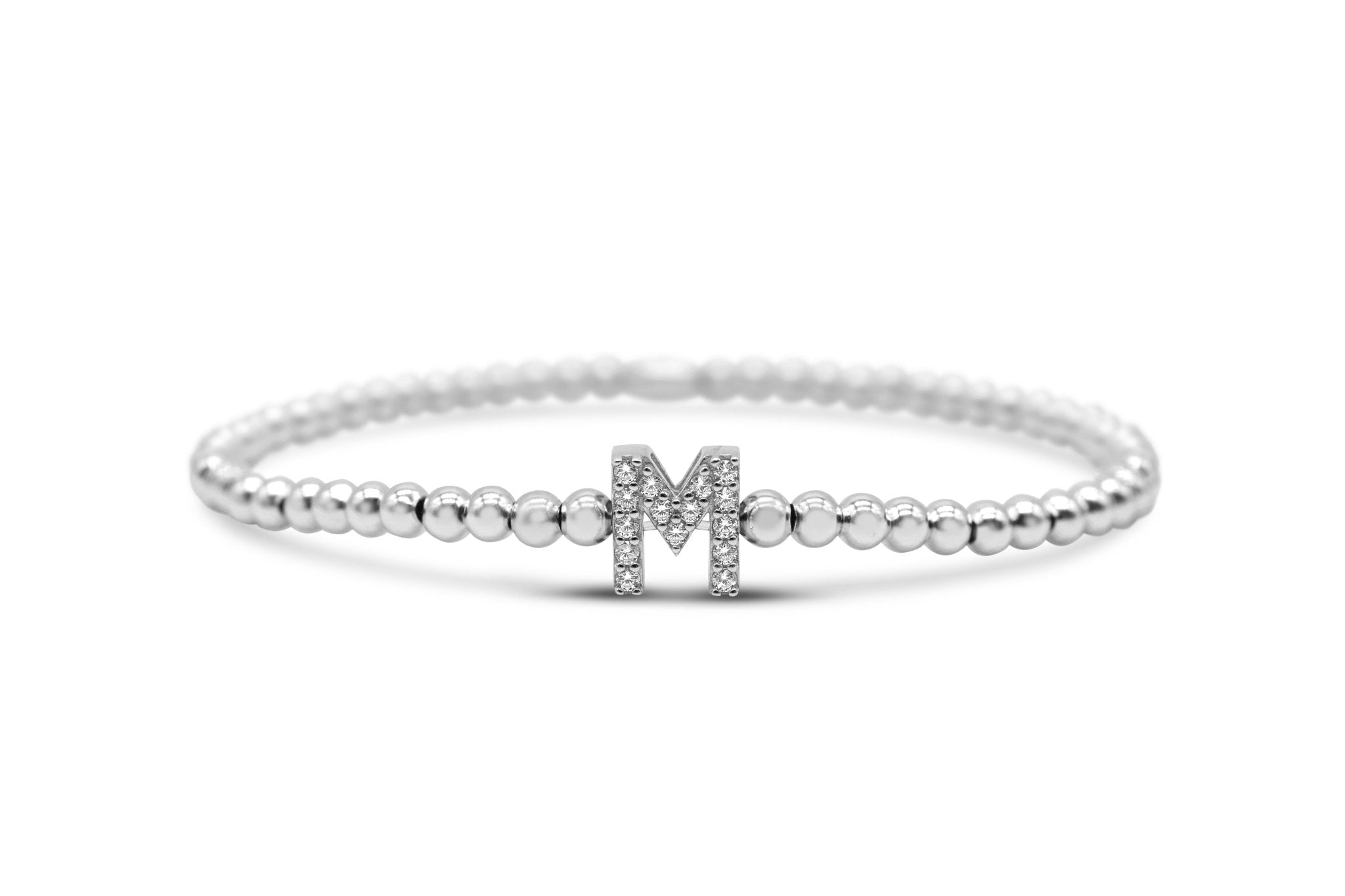 Stia Letter of Mine - Let it Shine Stretch Silver Bracelets - Juli's Wearable Art