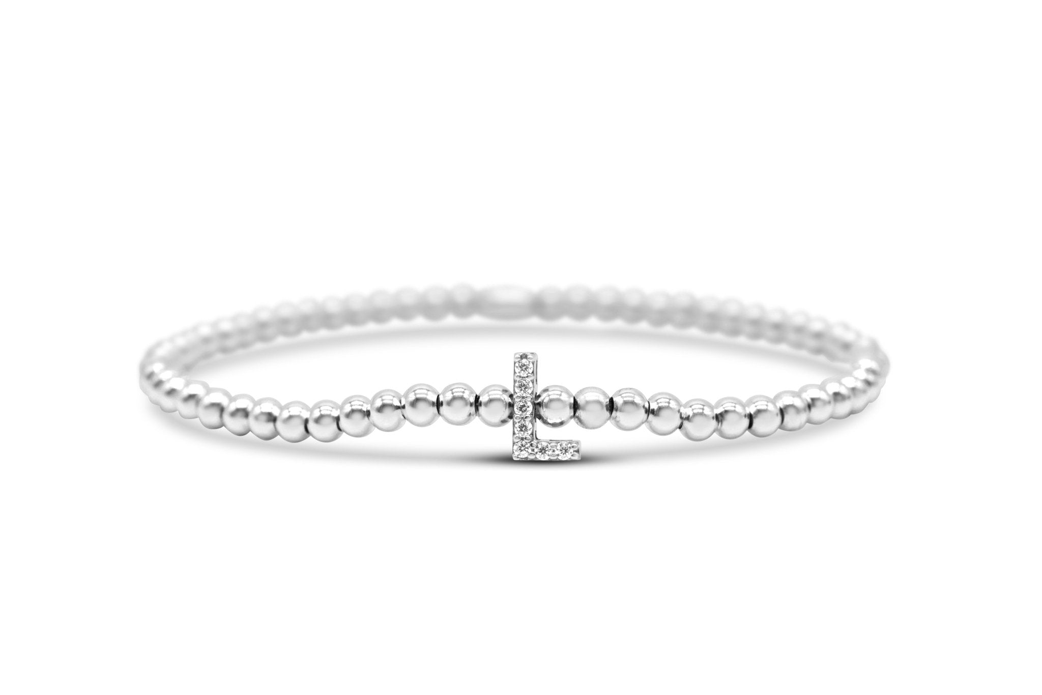 Stia Letter of Mine - Let it Shine Stretch Silver Bracelets - Juli's Wearable Art