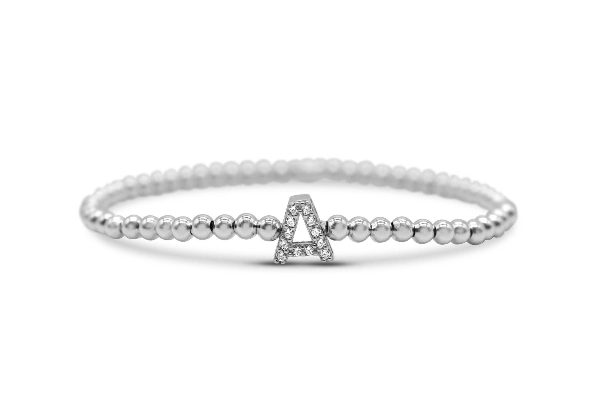 Stia Letter of Mine - Let it Shine Stretch Silver Bracelets - Juli's Wearable Art