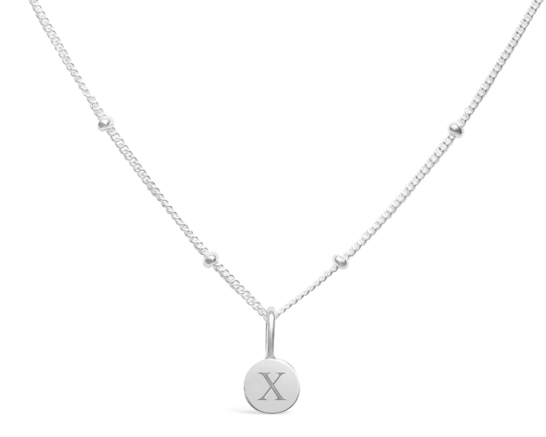 Stia Mini Love Letter Necklaces in Silver - Juli's Wearable Art