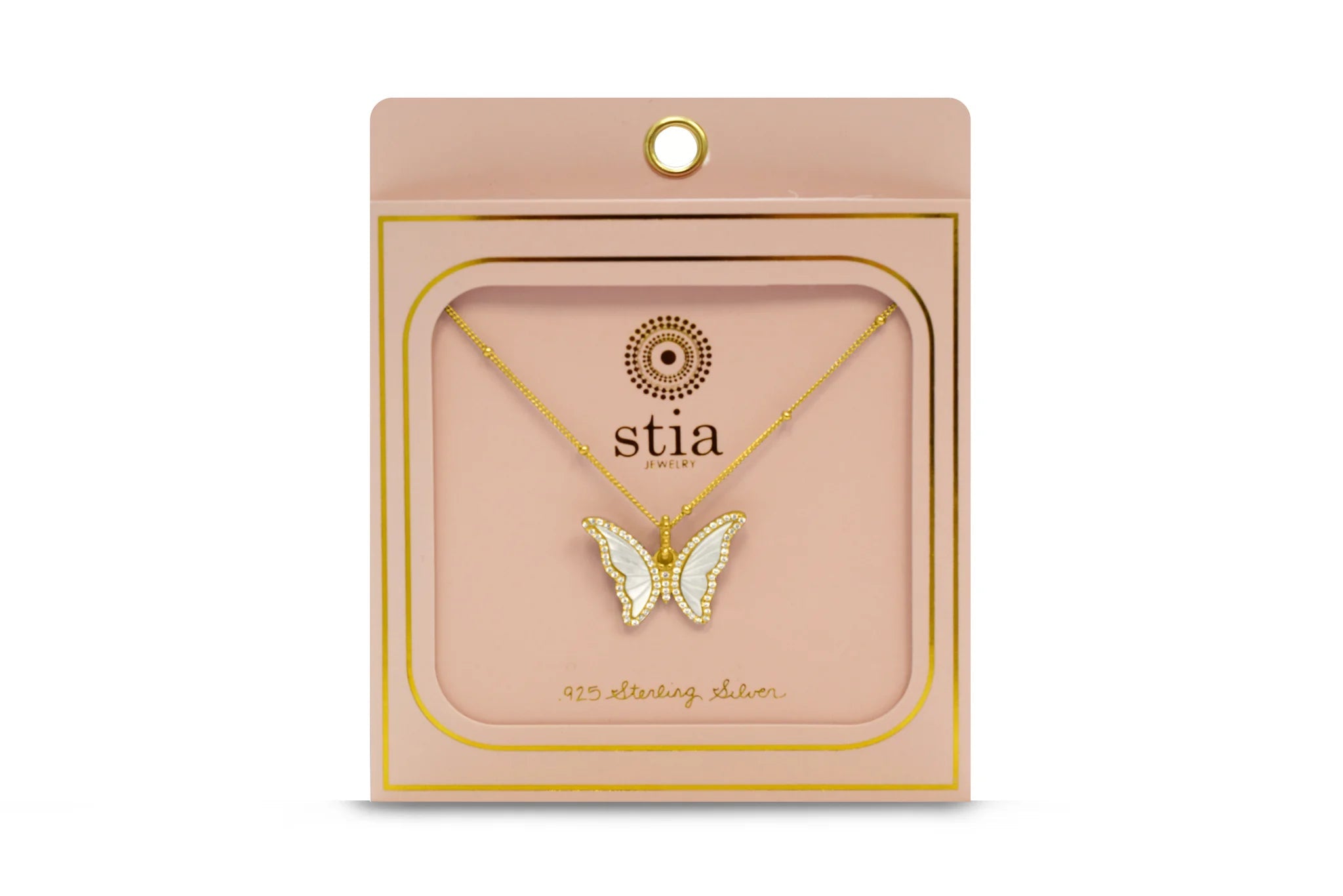 Stia Spread Your Wings Butterfly - MOP Necklace - Juli's Wearable Art
