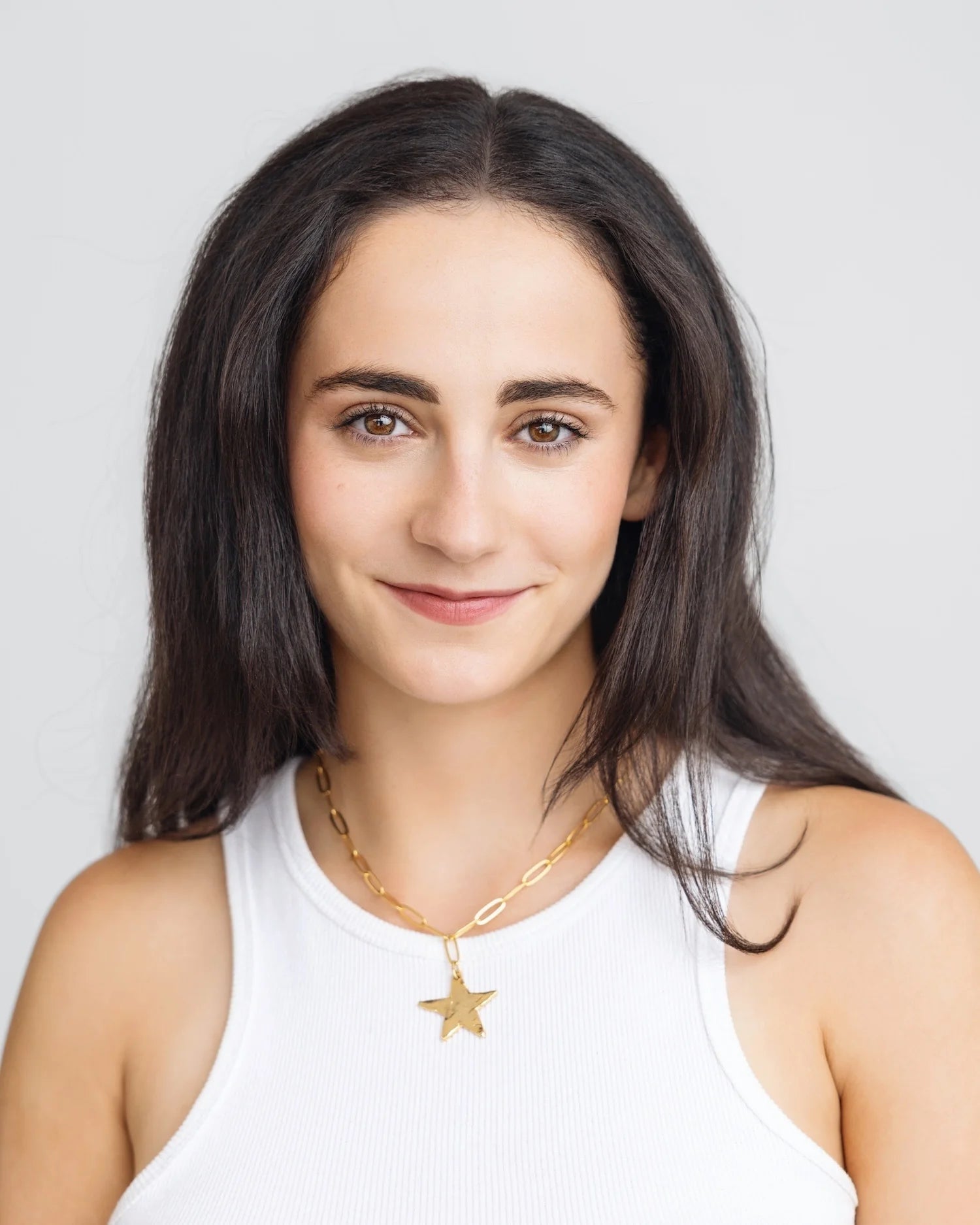 Susan Shaw Star Paperclip Necklace | Gold - Juli's Wearable Art