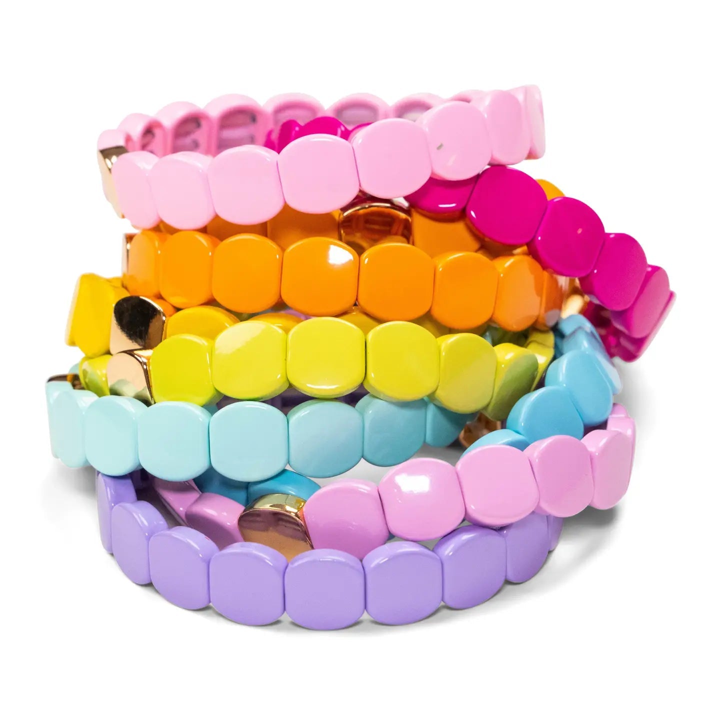 Sweet Tart Colorful Stretch Bracelet - Juli's Wearable Art