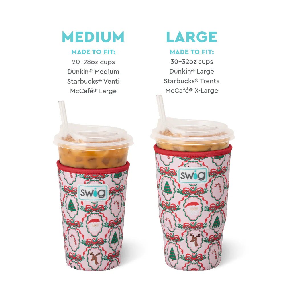 Swig Christmas Cameos Iced Cup Coolies - Juli's Wearable Art