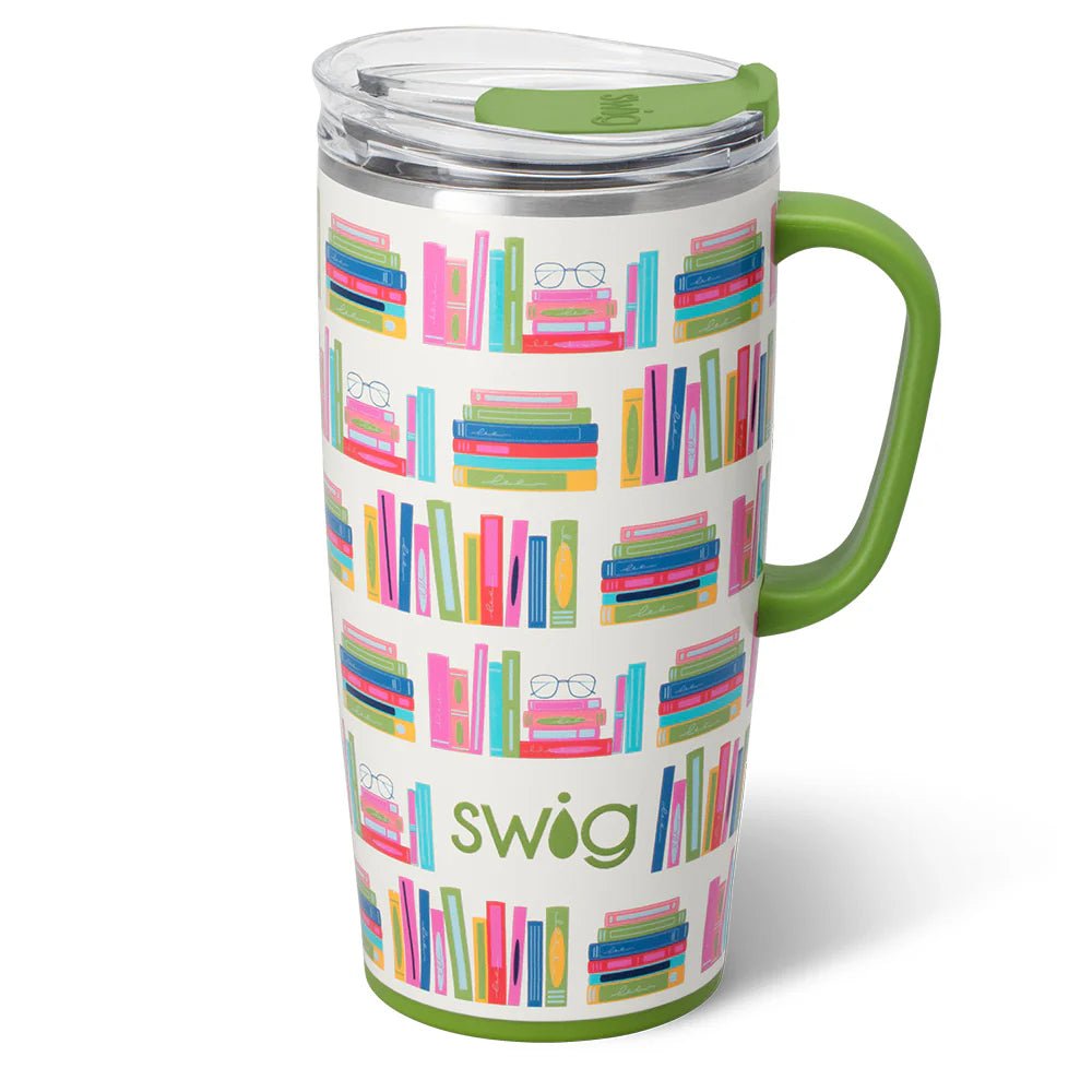 Swig Life BOOK CLUB Travel Mug 22oz - Juli's Wearable Art