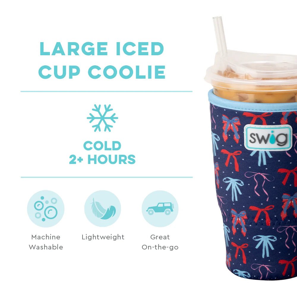 Swig Life MISS INDEPENDENCE Large Iced Cup Coolie - Juli's Wearable Art