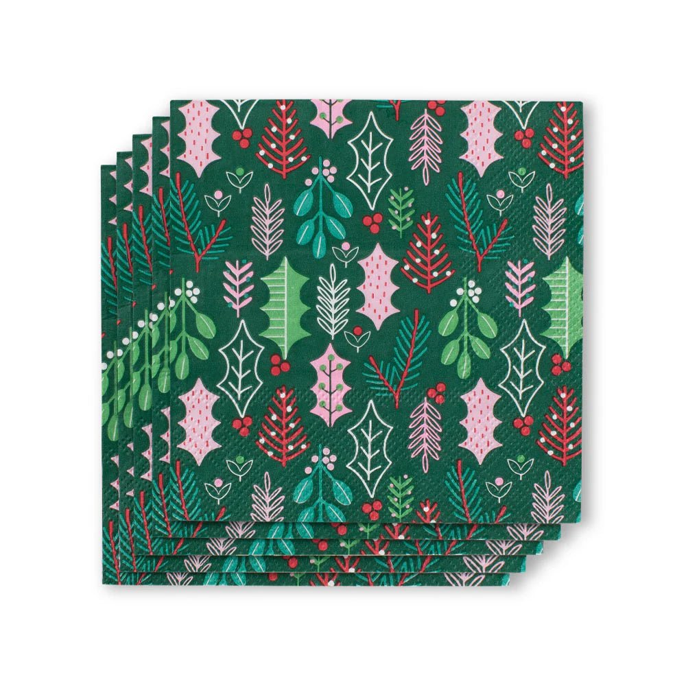 Swig Merry Mistletoe Cocktail Napkins - Juli's Wearable Art