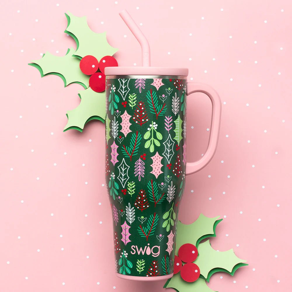 Swig Merry Mistletoe Mega Mug 40oz - Juli's Wearable Art