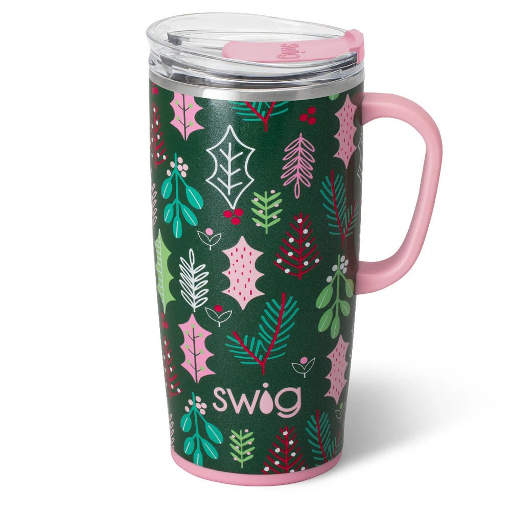 Swig Merry Mistletoe Travel Mug 22oz - Juli's Wearable Art