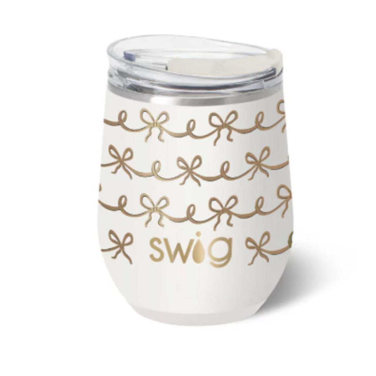 Swig Pretty in Pearl Stemless Wine Cup 12oz - Juli's Wearable Art