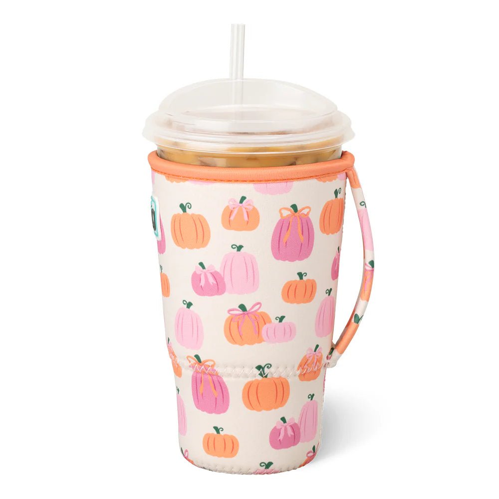 Swig Pumpkins and Bows Iced Cup Coolies - Juli's Wearable Art