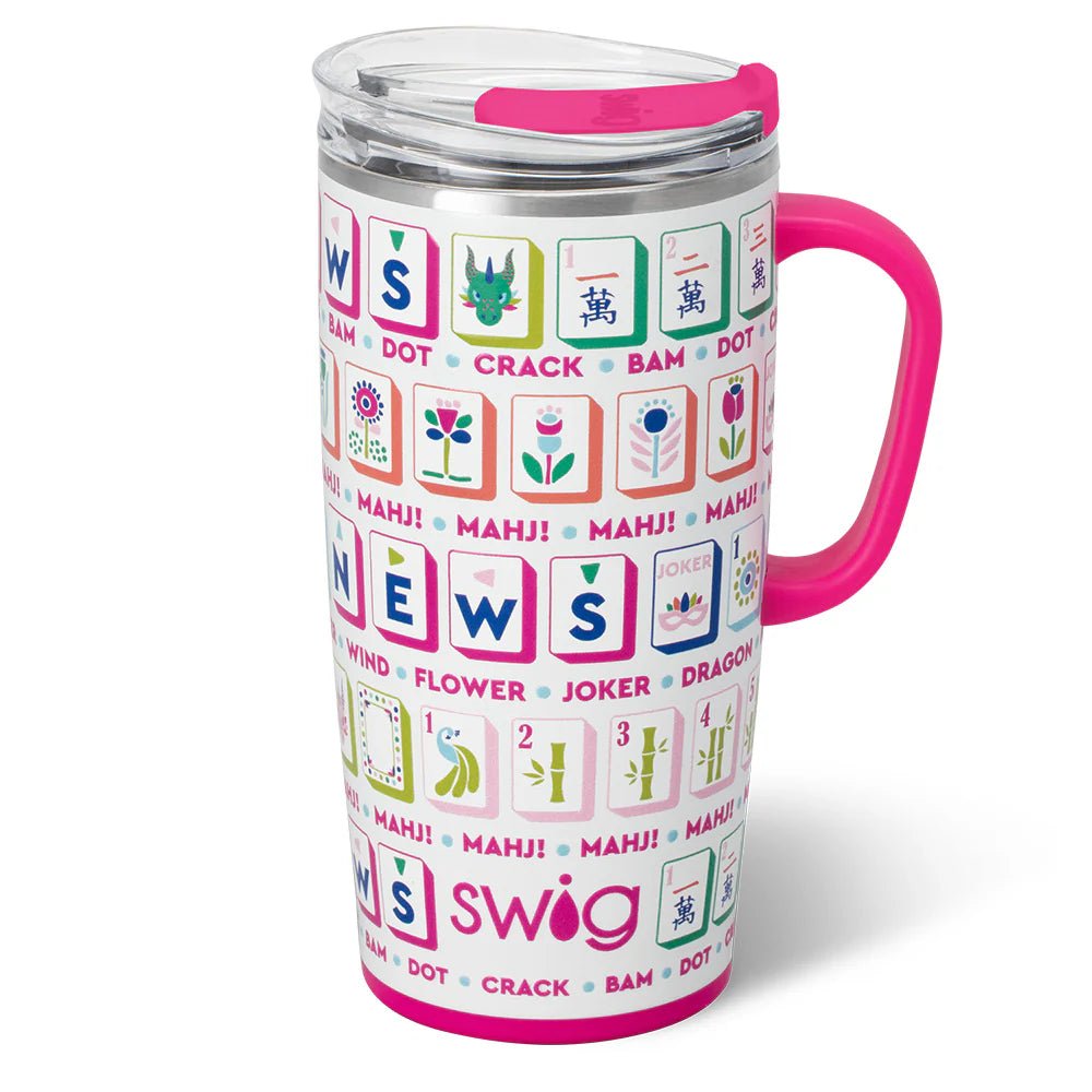 Swig Travel Mug 22oz | Mahjong - Juli's Wearable Art