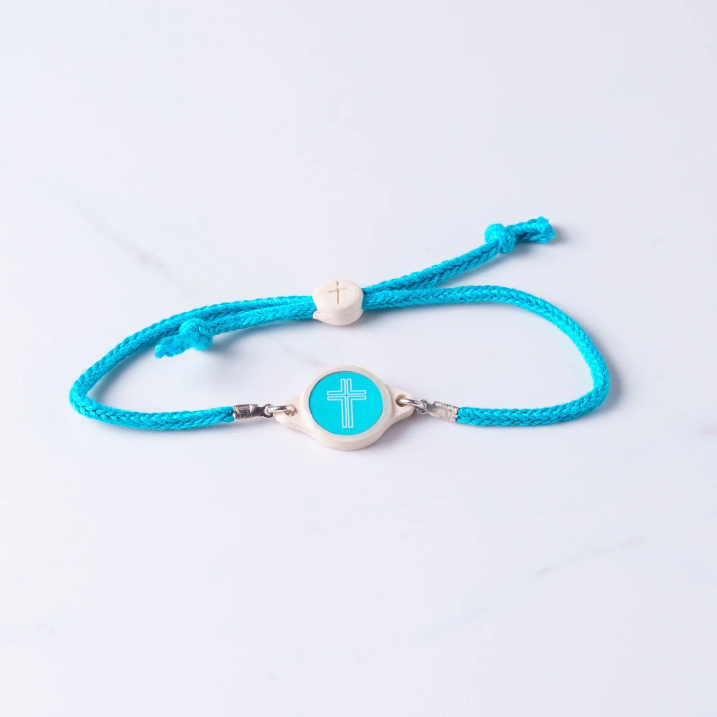 Tap To Pray® Survivor Series Bracelet | Turquoise + Cross - Juli's Wearable Art