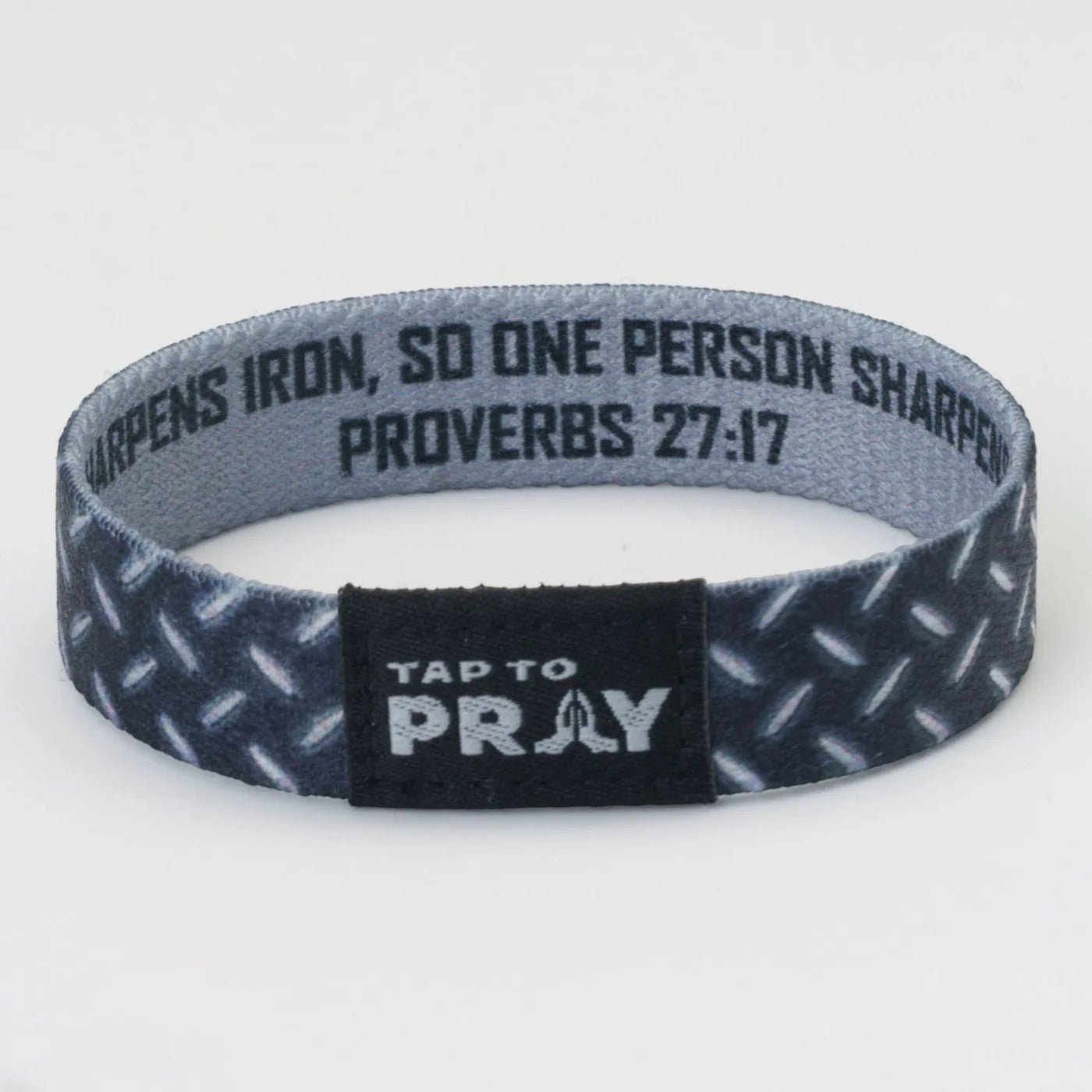 Tap To Pray® Wristband | Iron Sharpens Iron - Juli's Wearable Art