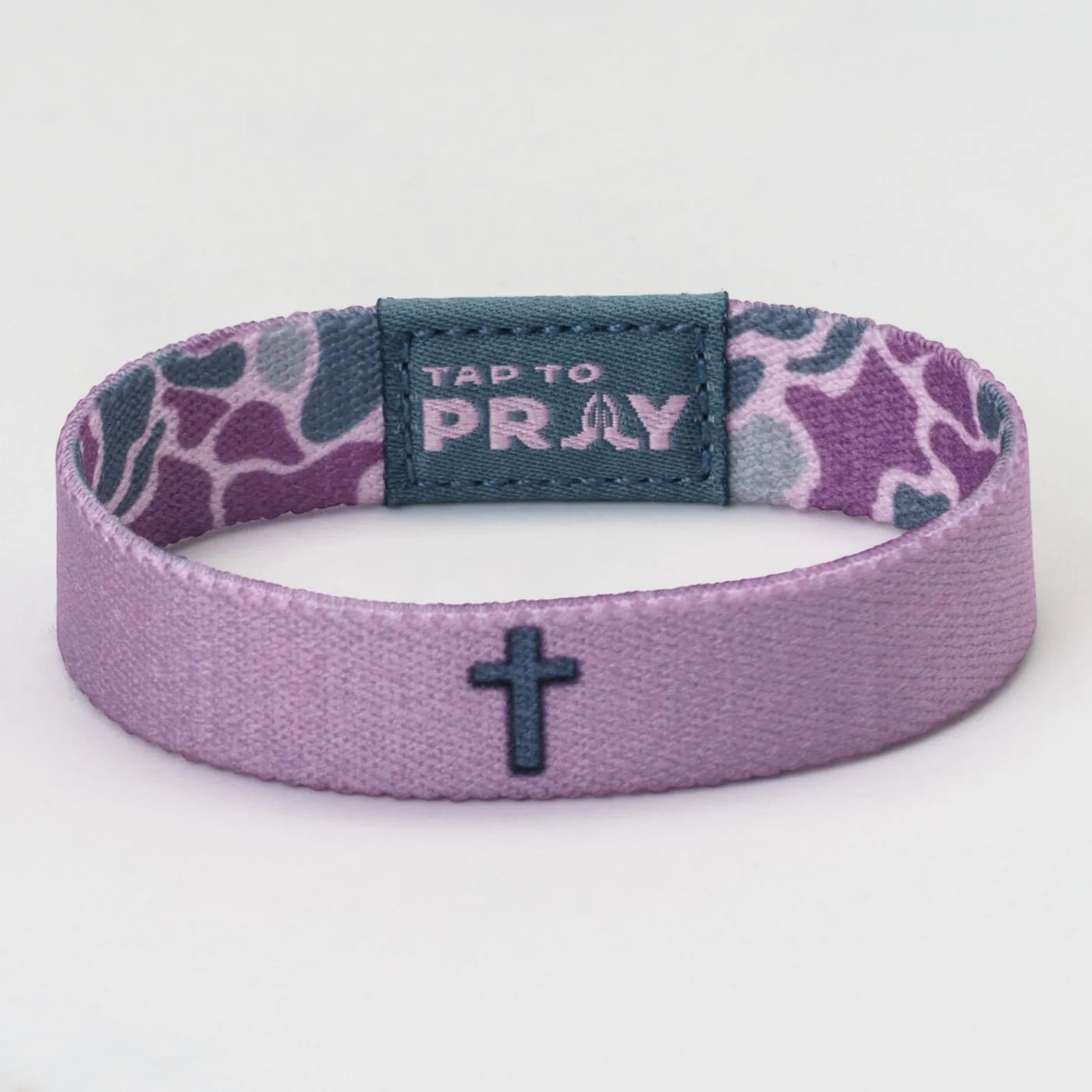 Tap To Pray® Wristbands | River Rock Camo | Lilac - Juli's Wearable Art