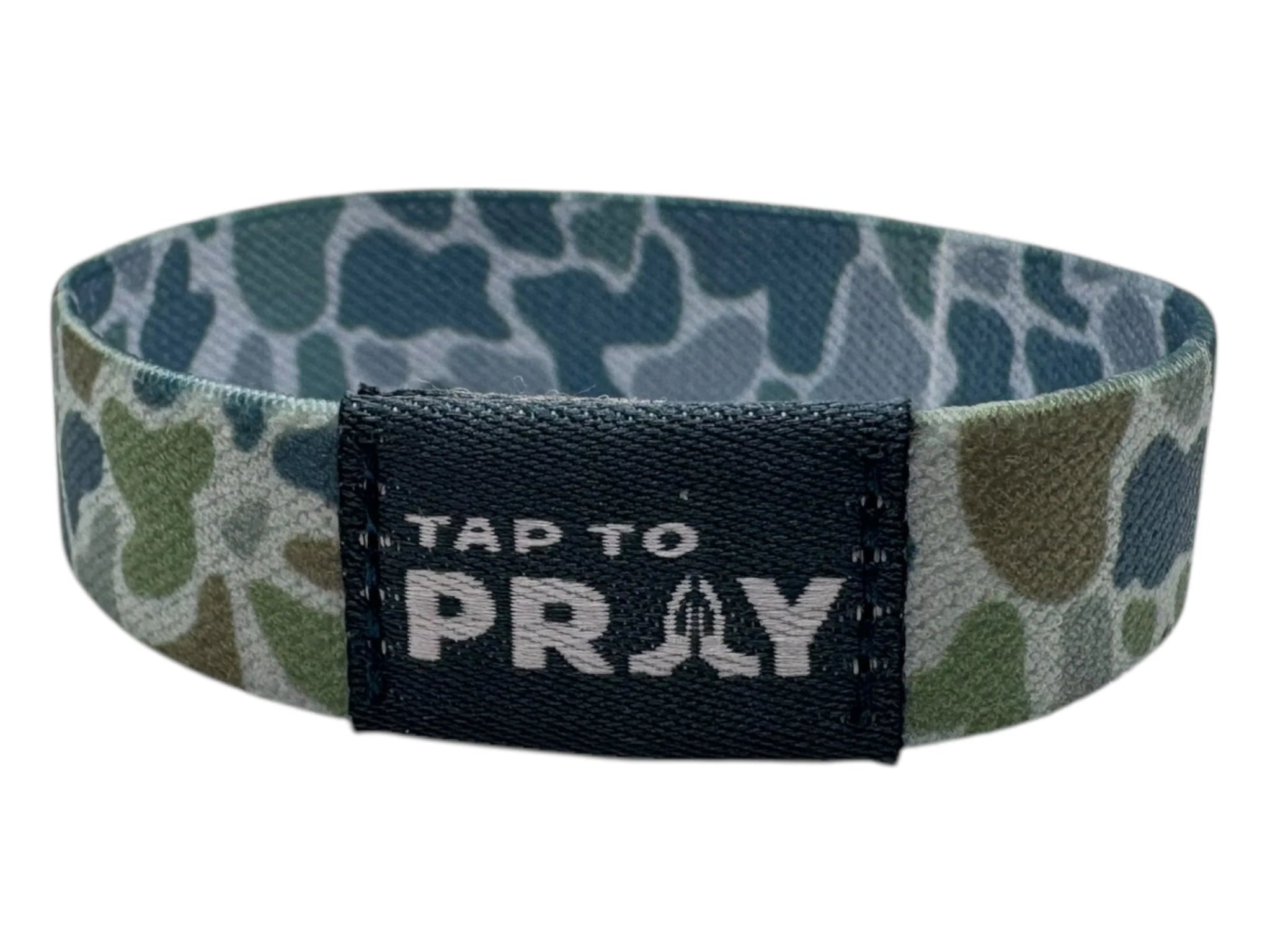 Tap To Pray™ Wristbands - River Rock Camo Moss & Slate - Juli's Wearable Art