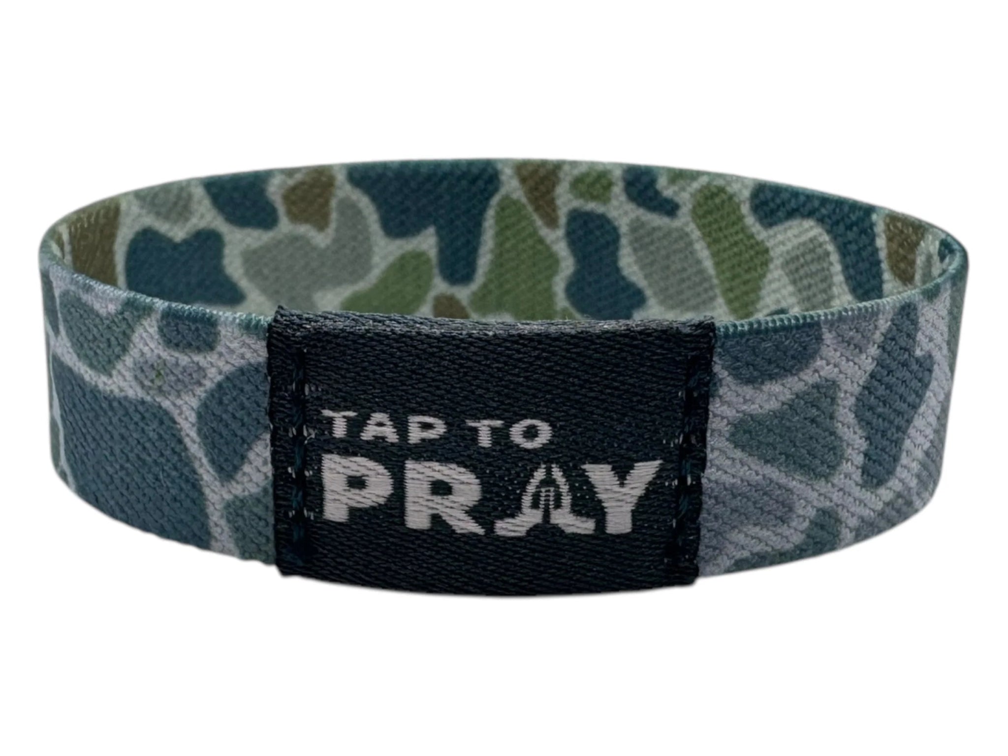 Tap To Pray™ Wristbands - River Rock Camo Moss & Slate - Juli's Wearable Art