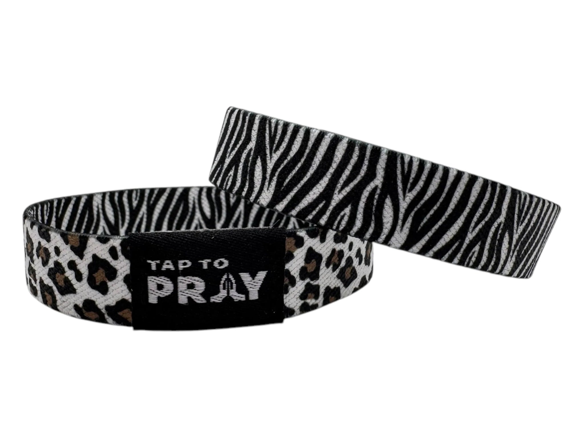 Tap To Pray™ Wristbands - Safari Zebra - Juli's Wearable Art