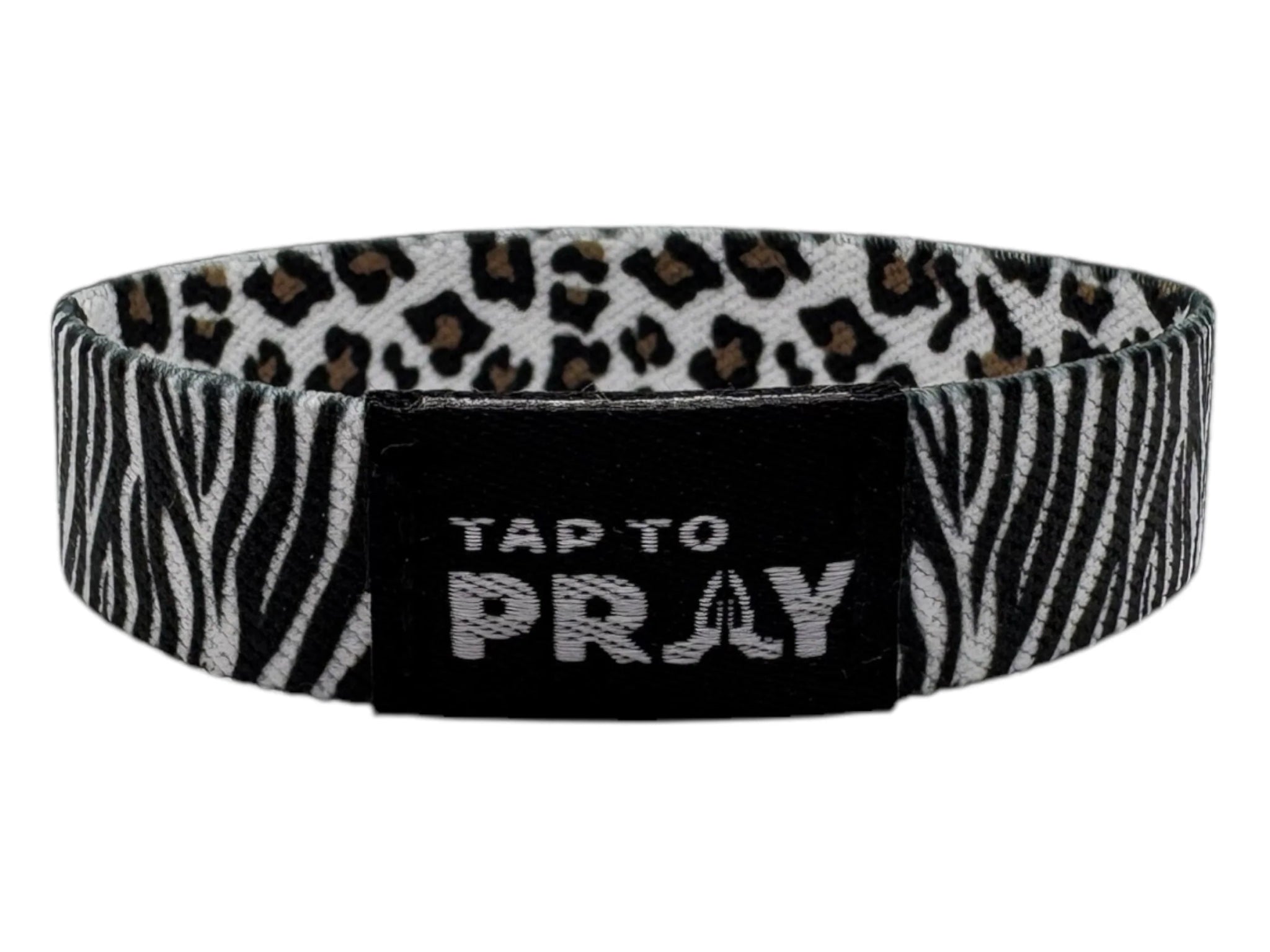 Tap To Pray™ Wristbands - Safari Zebra - Juli's Wearable Art