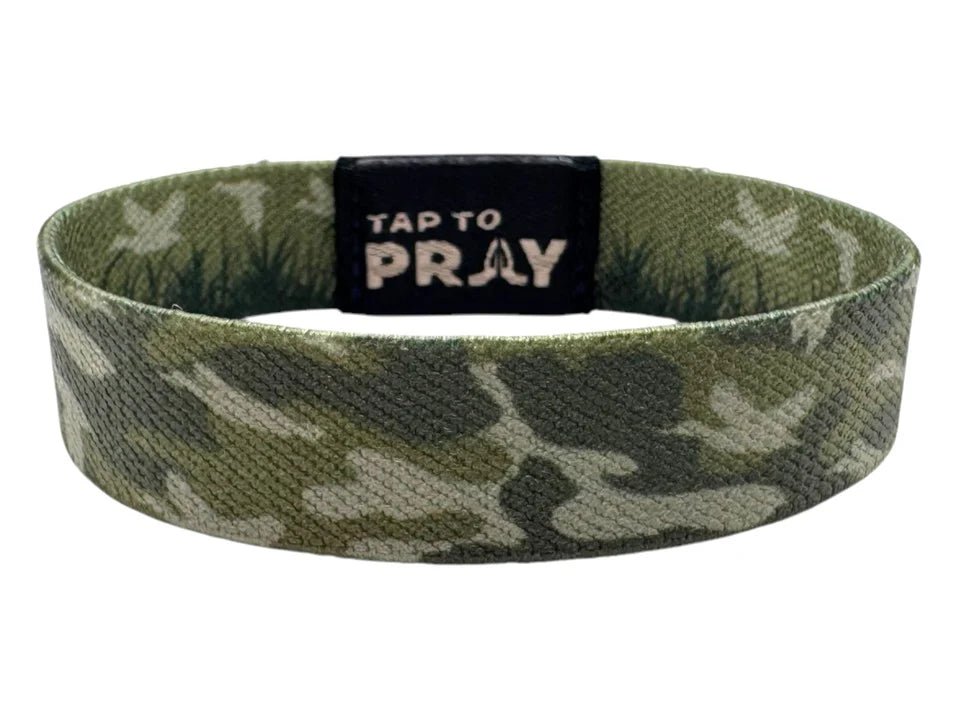 Tap To Pray™ Wristbands - Waterfowl Camo - Juli's Wearable Art