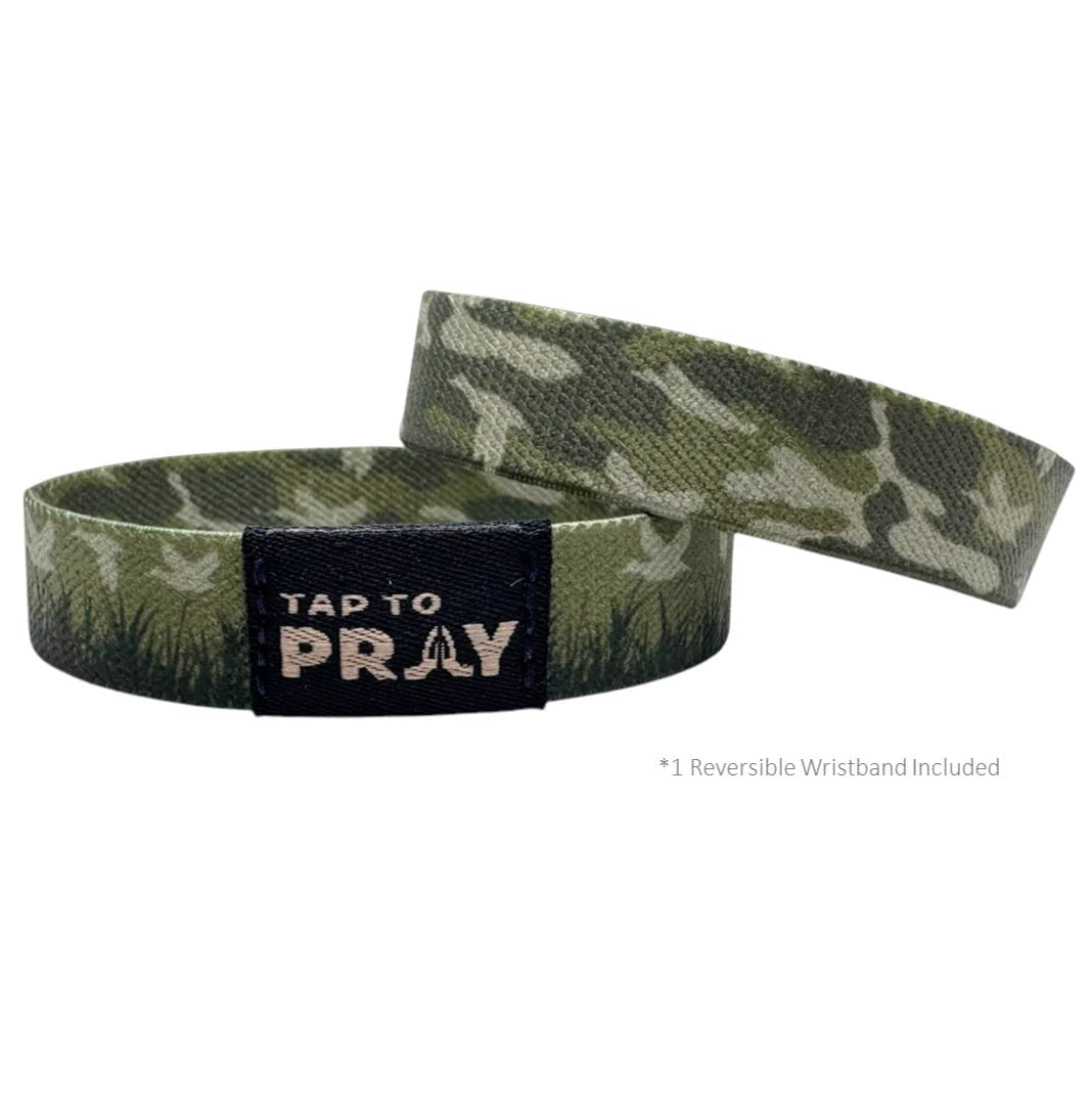 Tap To Pray™ Wristbands - Waterfowl Camo - Juli's Wearable Art