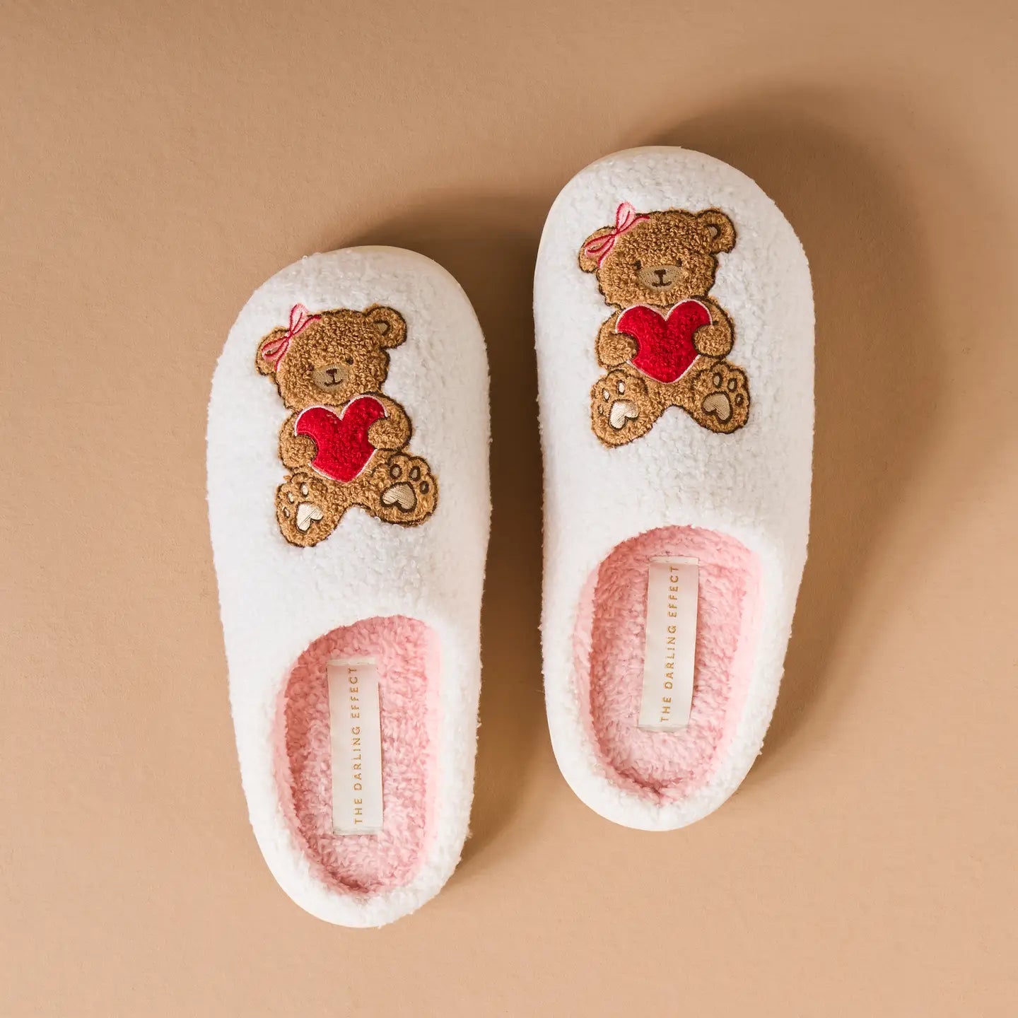 Teddy Bear Hugs Fuzzy Slippers - Juli's Wearable Art