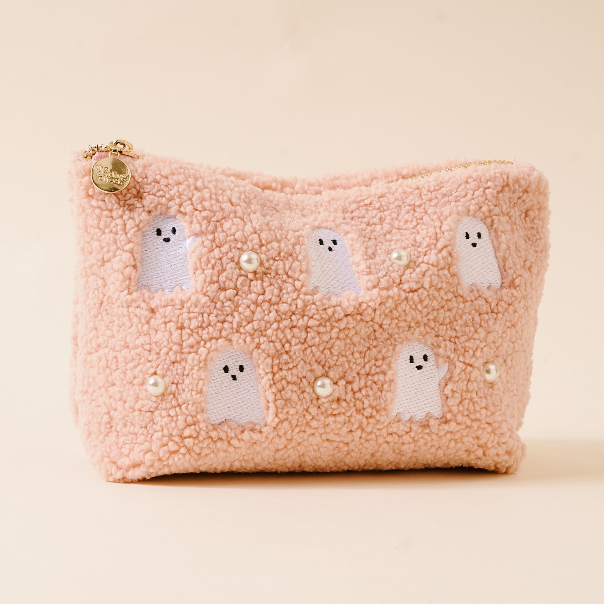 Teddy Pouch - Ghosts & Pearls - Juli's Wearable Art