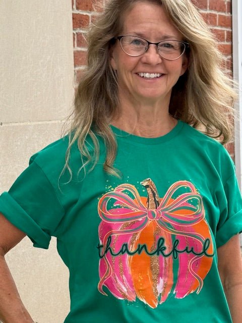 Thankful Pumpkin Tee - Juli's Wearable Art