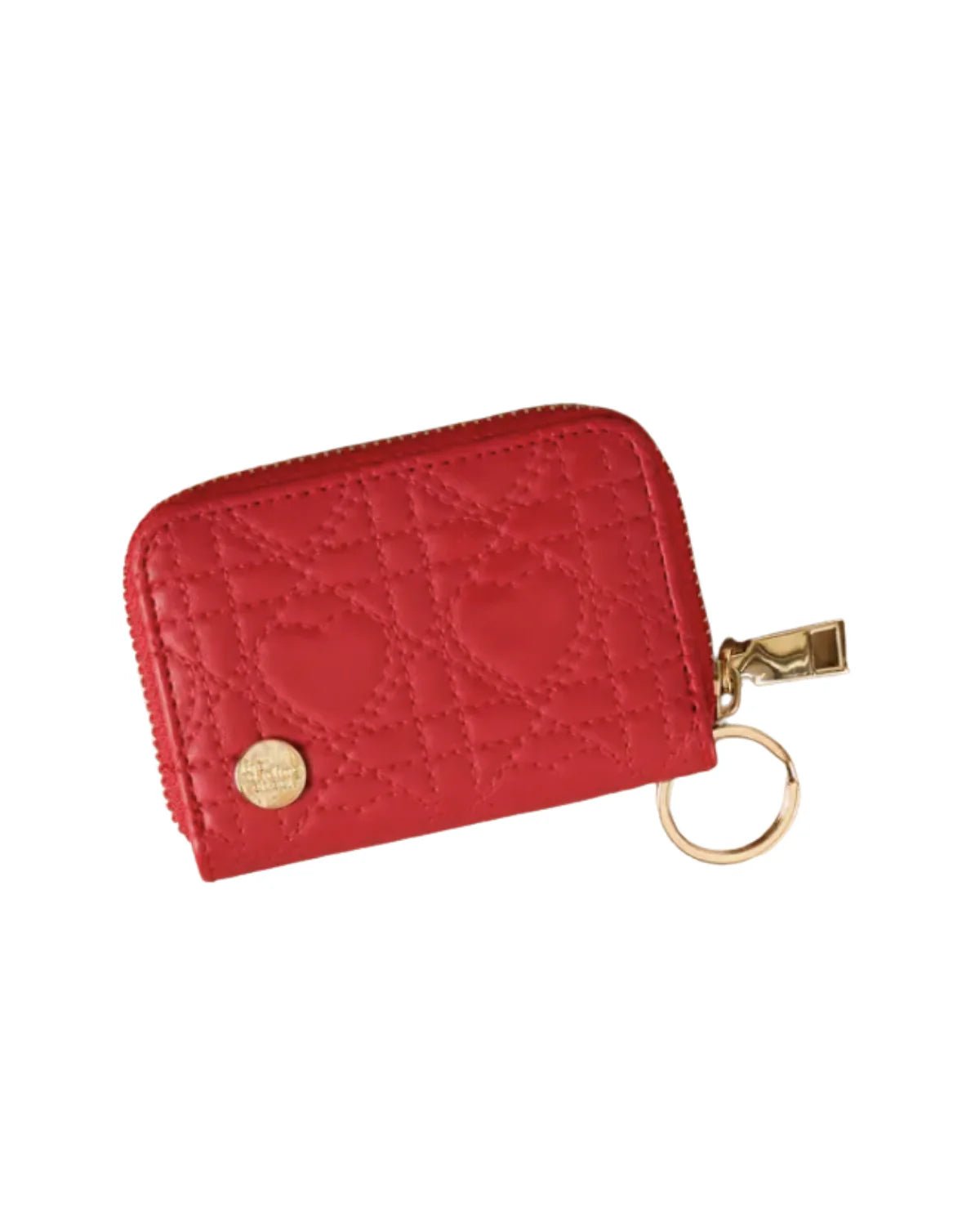 The Darling Effect Zip Around Wallet - Red Hearts - Juli's Wearable Art