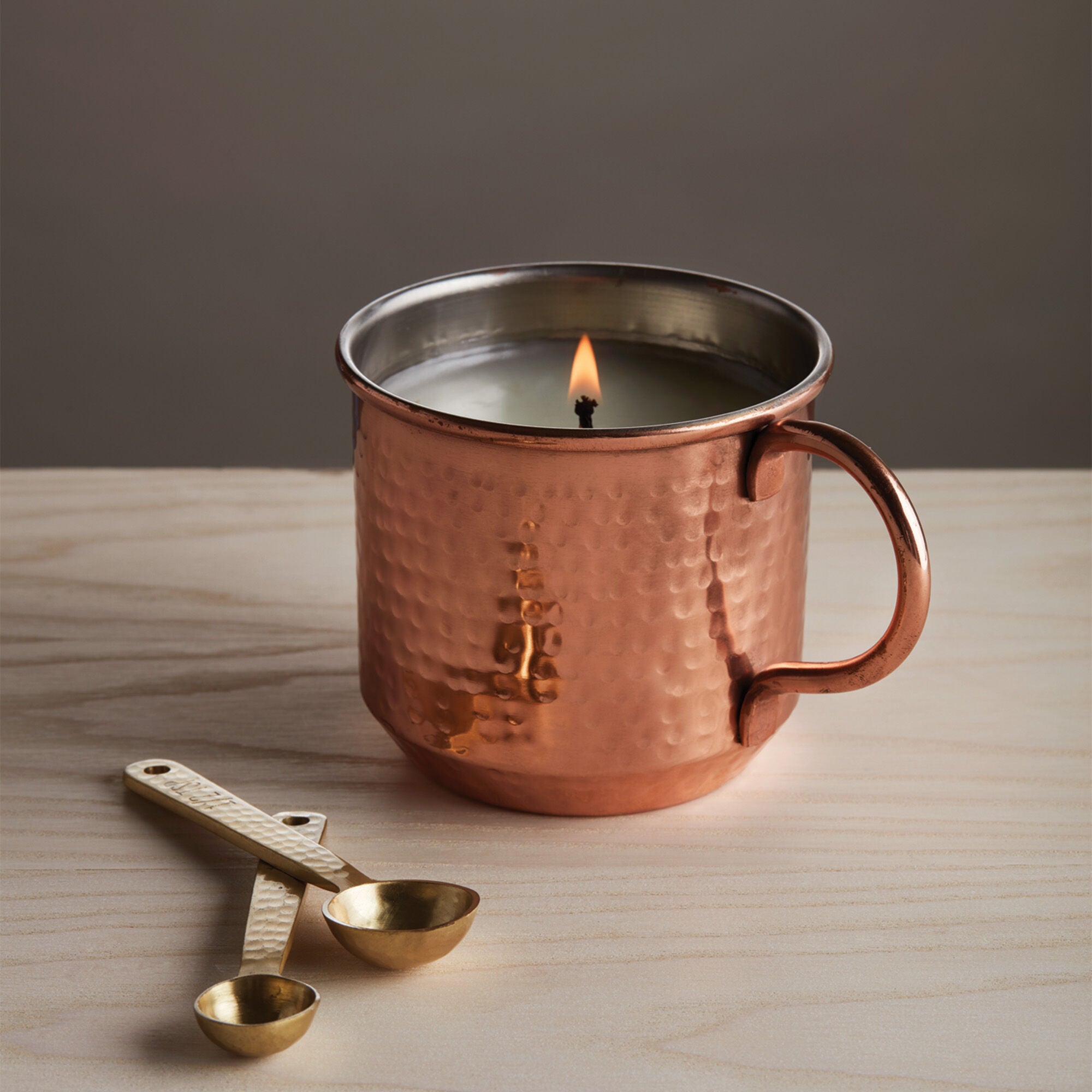 Thymes Simmered Cider Copper Cup Candle - Juli's Wearable Art