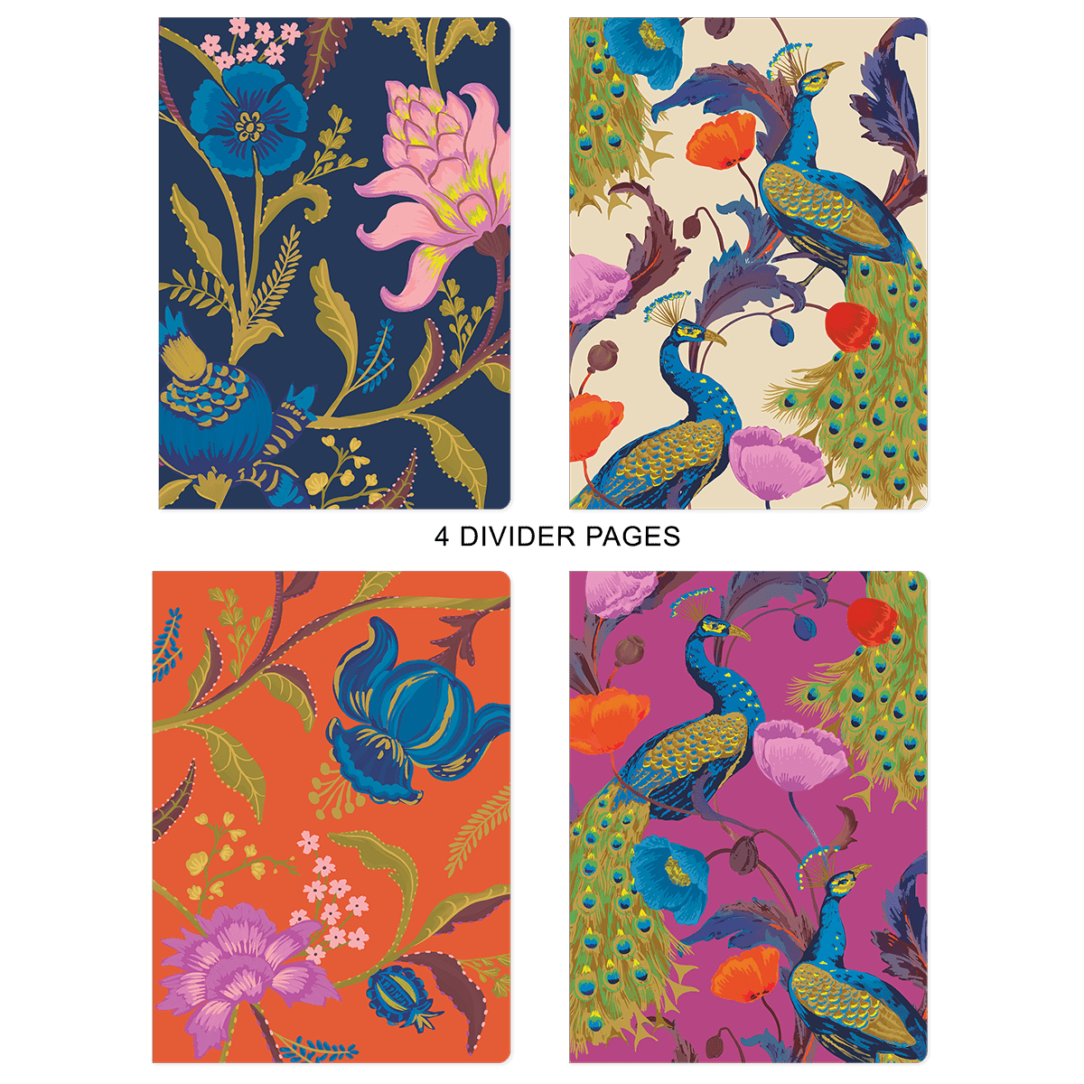 Timeless Treasures - Peacock Softcover Journal - Juli's Wearable Art