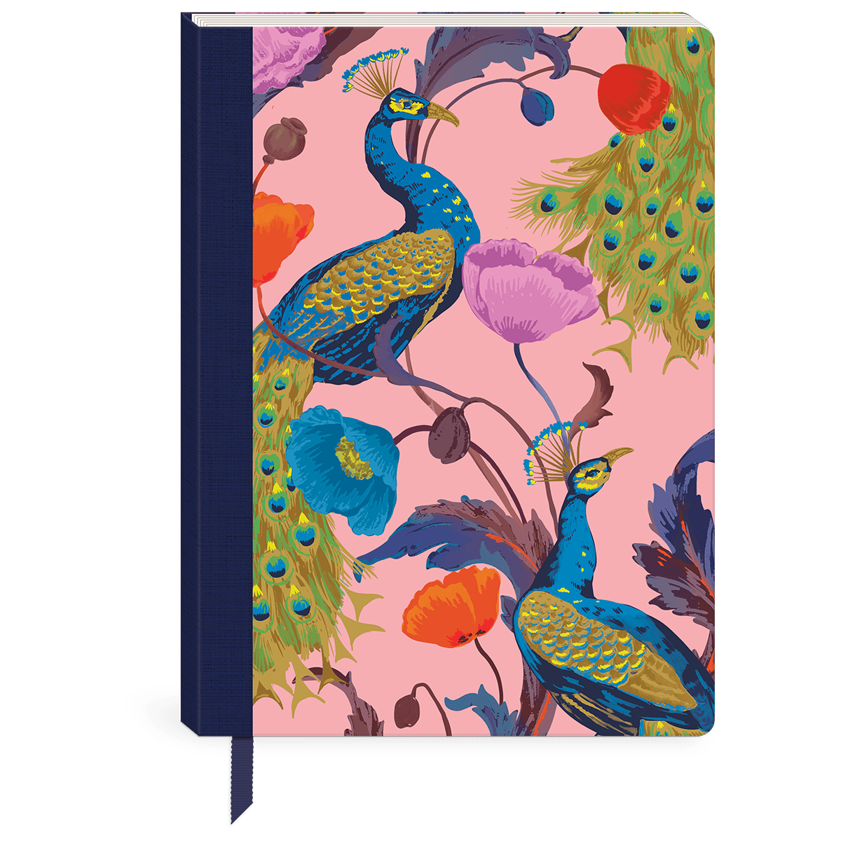 Timeless Treasures - Peacock Softcover Journal - Juli's Wearable Art