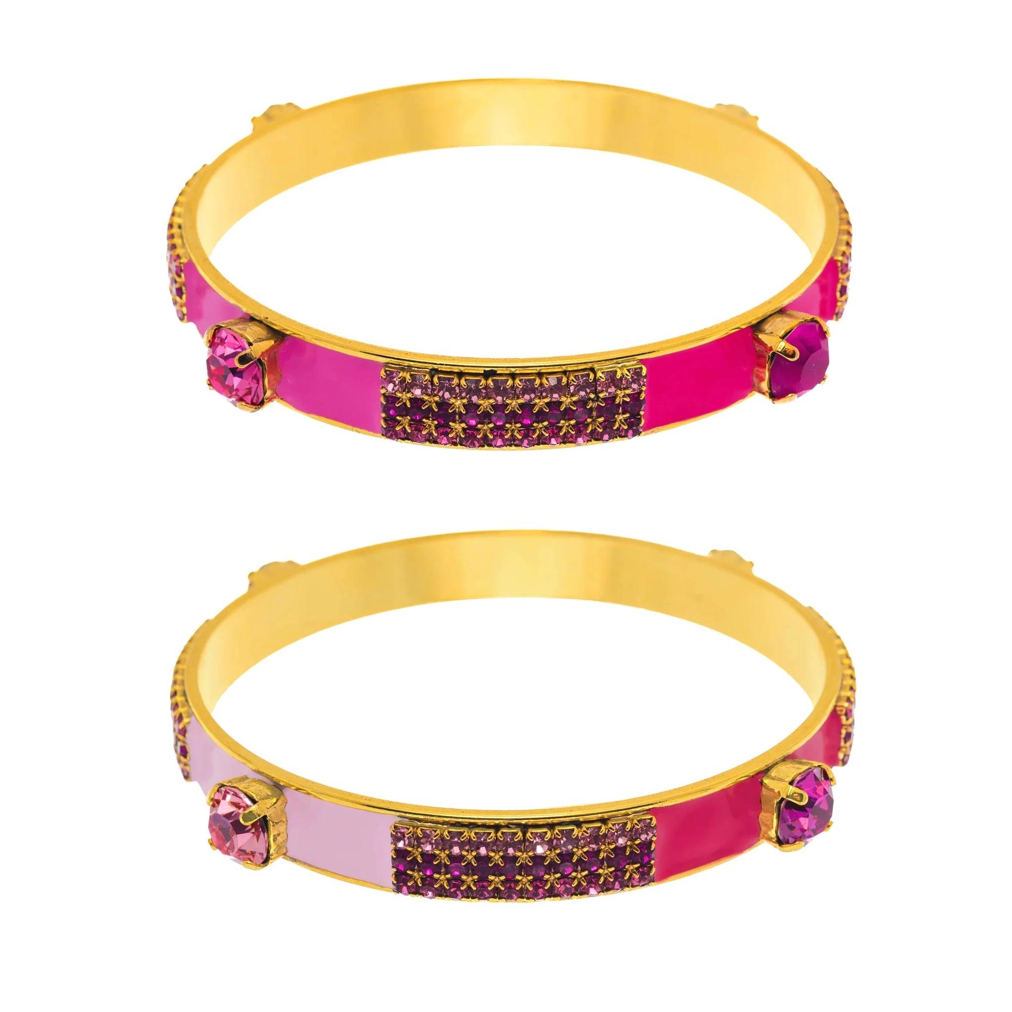 TOVA Mireya Medium Bangle Bracelet | Pink Multi - Juli's Wearable Art