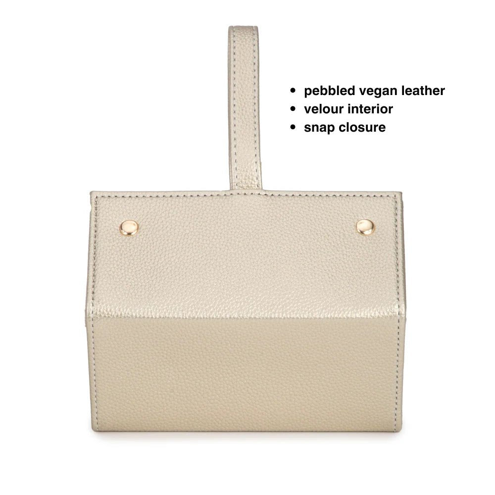 Travel Eyewear & Jewelry Case | Gold - Juli's Wearable Art