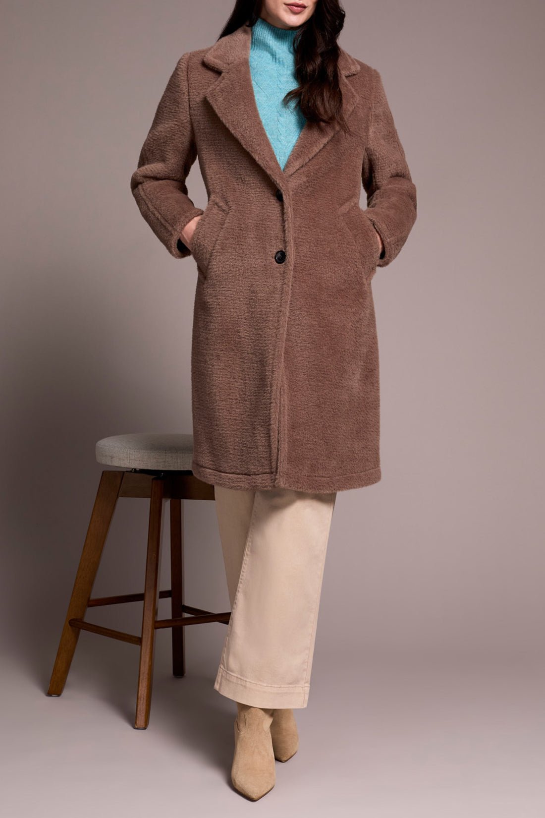 Tribal Long Sleeve Button - Front Coat – Fossil - Juli's Wearable Art