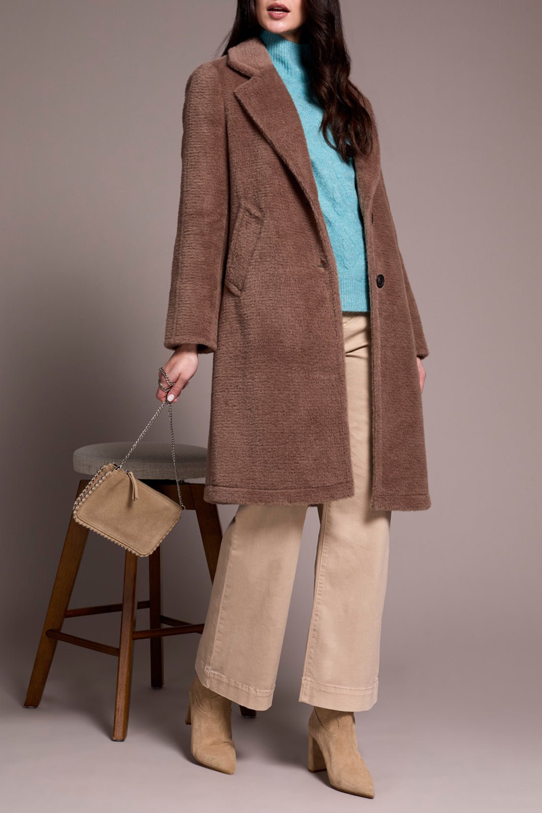 Tribal Long Sleeve Button - Front Coat – Fossil - Juli's Wearable Art